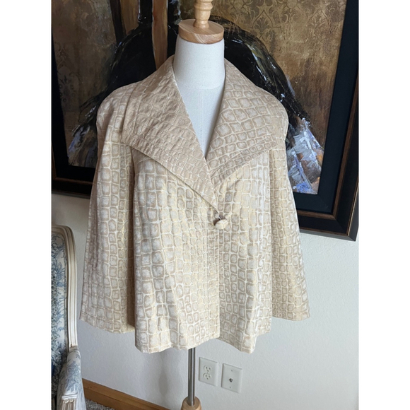 St. John Collection Jackets & Blazers - Women's St. John Collection Tan/Gold Jacket, Size 10, Beige